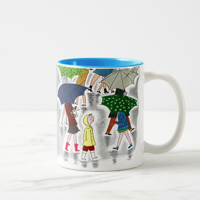 Tasse 2 Couleurs Parapluies (Droit)