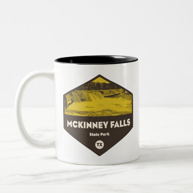 Tasse 2 Couleurs Parc d'État de McKinney Falls Texas (Gauche)