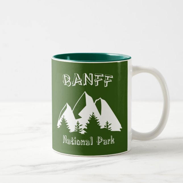 Tasse 2 Couleurs Parc national Banff (Droit)