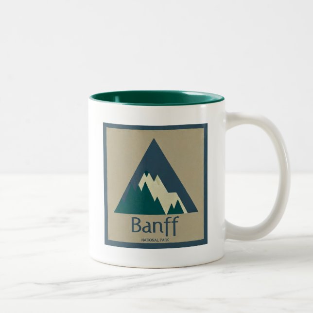 Tasse 2 Couleurs Parc national Banff Rustique (Droit)