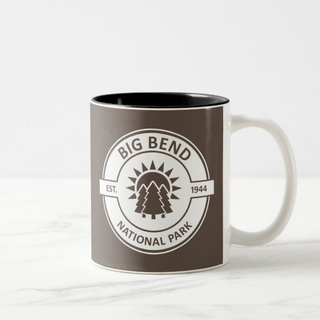 Tasse 2 Couleurs Parc national Big Bend (Droit)