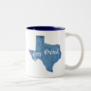 Tasse 2 Couleurs Parc national de Big Bend Grain de bois