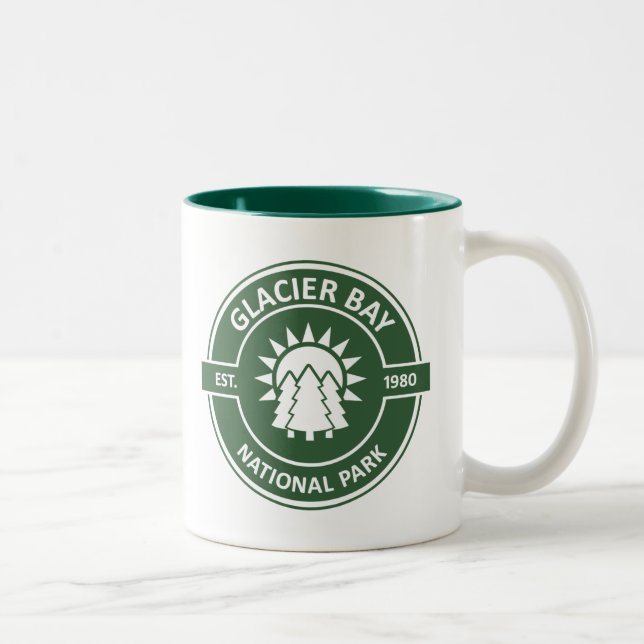 Tasse 2 Couleurs Parc national de Glacier Bay (Droit)