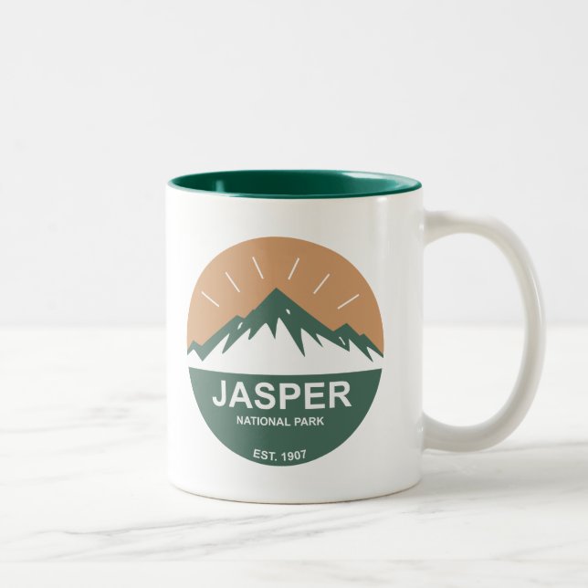 Tasse 2 Couleurs Parc national de jaspe (Droit)