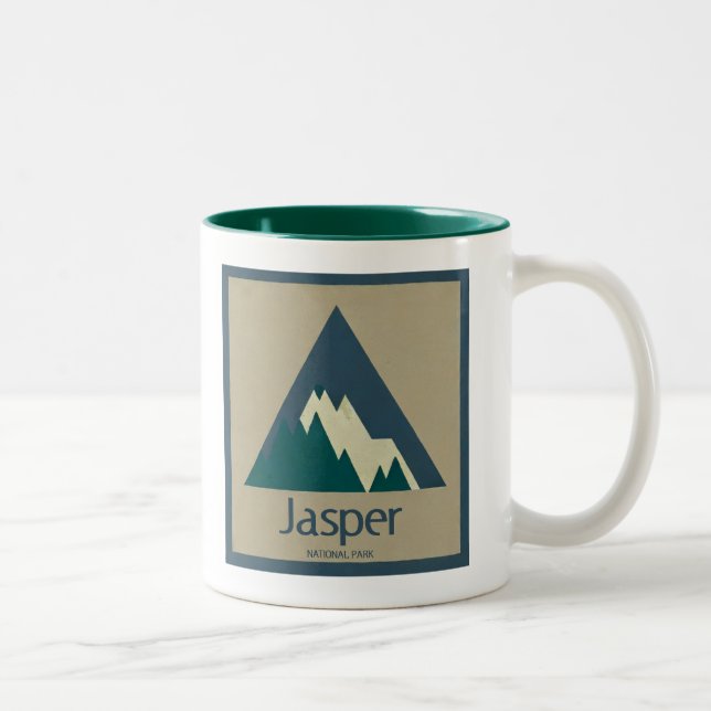 Tasse 2 Couleurs Parc national de Jasper Rustique (Droit)