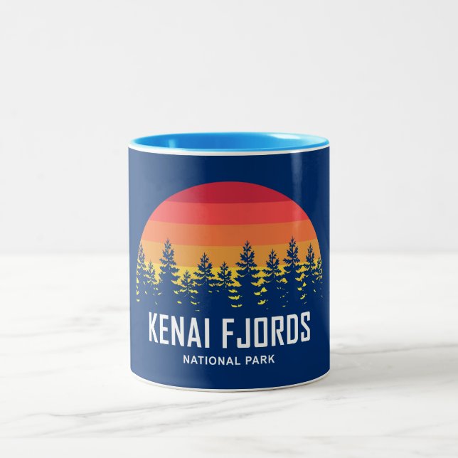 Tasse 2 Couleurs Parc national de Kenai Fjords (Centre)