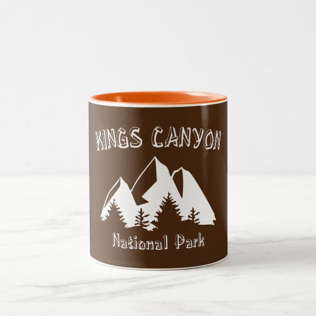 Tasse 2 Couleurs Parc national de Kings Canyon (Centre)