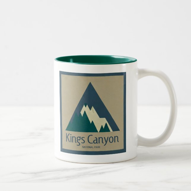 Tasse 2 Couleurs Parc national de Kings Canyon Rustique (Droit)