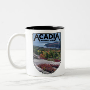 Tasse 2 Couleurs Parc national de l'Acadie Vintage rétro Île du M
