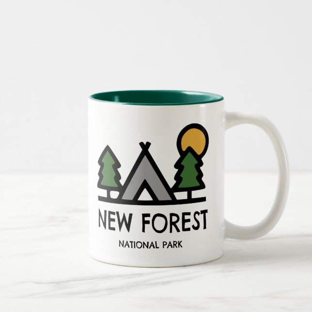 Tasse 2 Couleurs Parc national de New Forest (Droit)