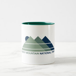 Tasse 2 Couleurs Parc national de Rocky Mountain Mountain Sun
