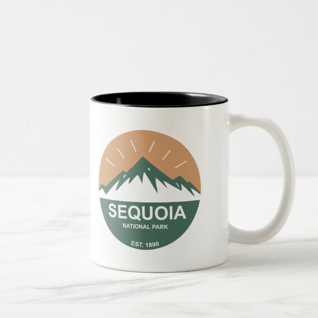 Tasse 2 Couleurs Parc national de Sequoia (Droit)