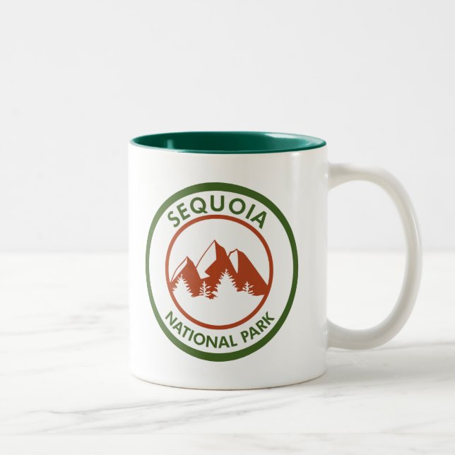 Tasse 2 Couleurs Parc national de Sequoia (Droit)