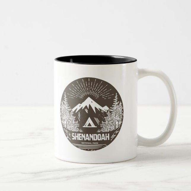 Tasse 2 Couleurs Parc national de Shenandoah (Droit)