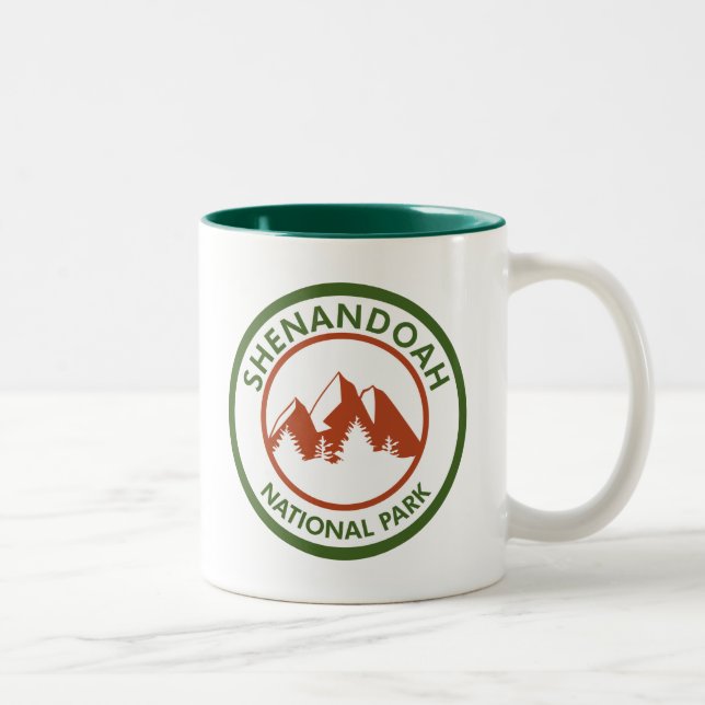 Tasse 2 Couleurs Parc national de Shenandoah (Droit)