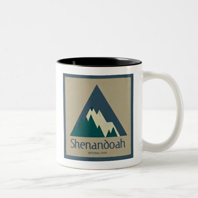 Tasse 2 Couleurs Parc national de Shenandoah Rustique (Droit)