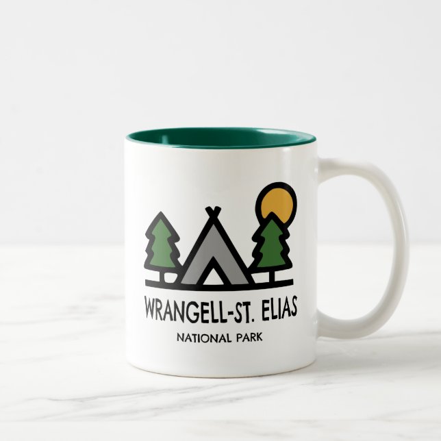 Tasse 2 Couleurs Parc national de Wrangell-St. Elias (Droit)