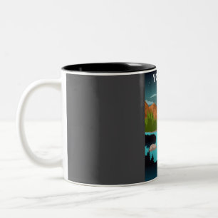 Tasse 2 Couleurs Parc national de Yosemite Nuit Ciel Etoiles Nature