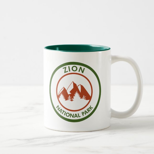 Tasse 2 Couleurs Parc national de Zion (Droit)