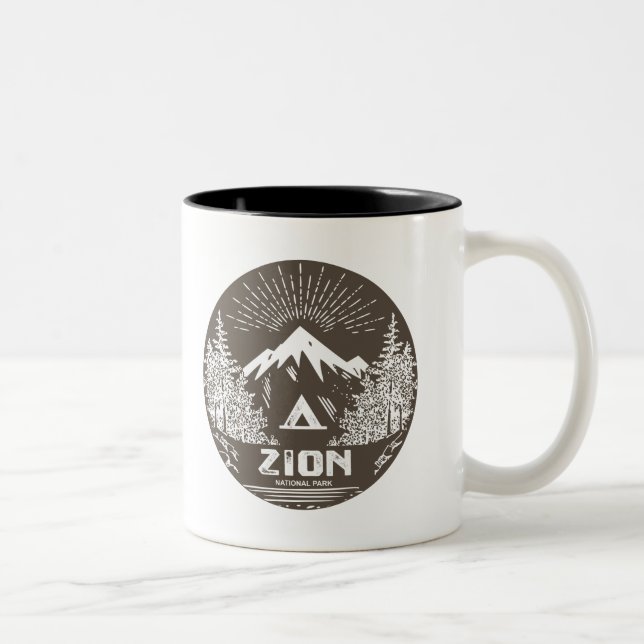 Tasse 2 Couleurs Parc national de Zion (Droit)