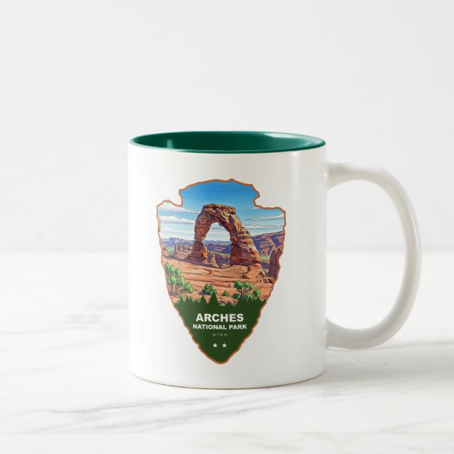 Tasse 2 Couleurs Parc national des Arches Utah Arrowhead (Droit)