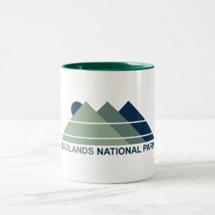 Tasse 2 Couleurs Parc national des Badlands Mountain Sun