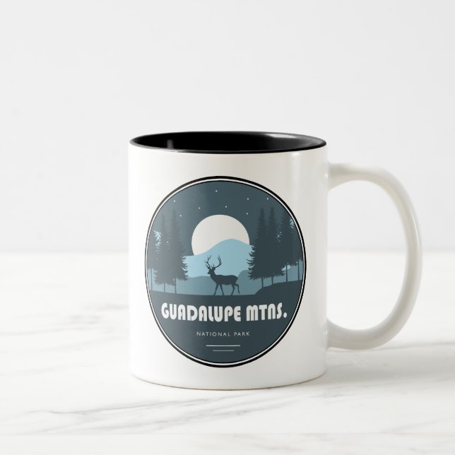 Tasse 2 Couleurs Parc national des Monts Guadalupe Deer (Droit)
