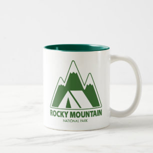 Tasse 2 Couleurs Parc national des Rocheuses Montagnes Camping
