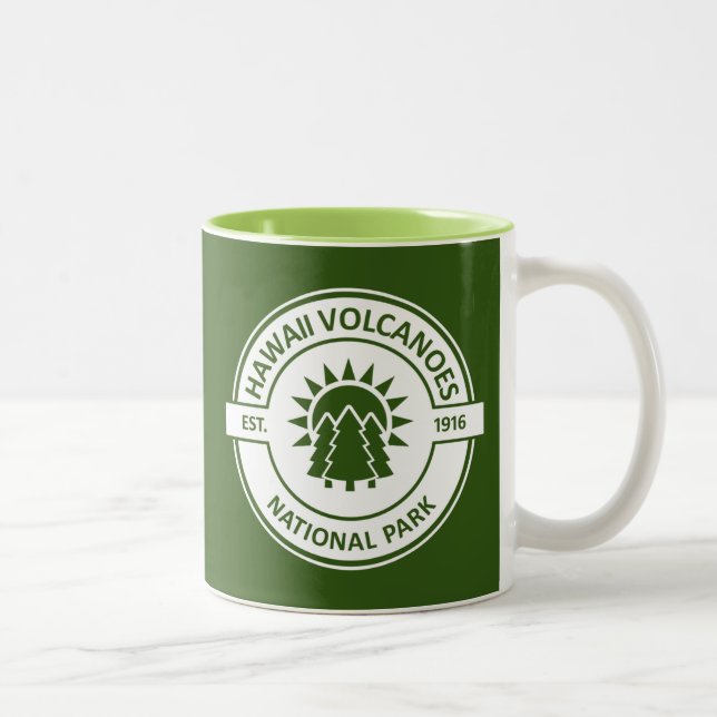 Tasse 2 Couleurs Parc national des volcans d'Hawaii (Droit)