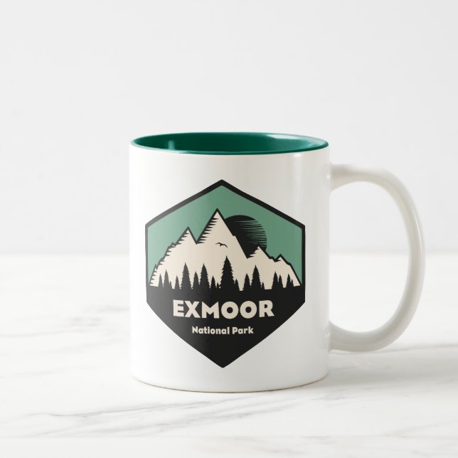 Tasse 2 Couleurs Parc national d'Exmoor (Droit)
