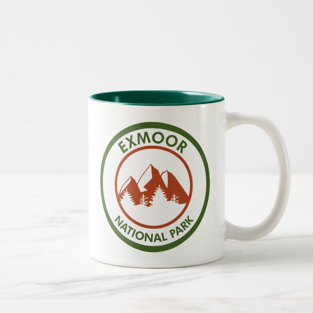 Tasse 2 Couleurs Parc national d'Exmoor (Droit)