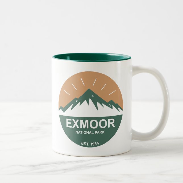 Tasse 2 Couleurs Parc national d'Exmoor (Droit)