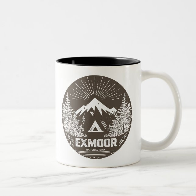 Tasse 2 Couleurs Parc national d'Exmoor (Droit)