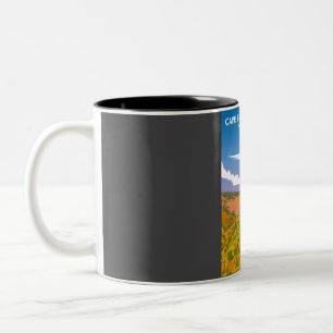 Tasse 2 Couleurs Parc national du Cap-Breton Vintage Rétro minime T