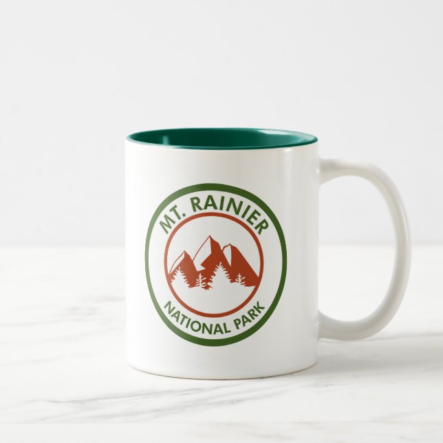 Tasse 2 Couleurs Parc national du Mont-Rainier (Droit)