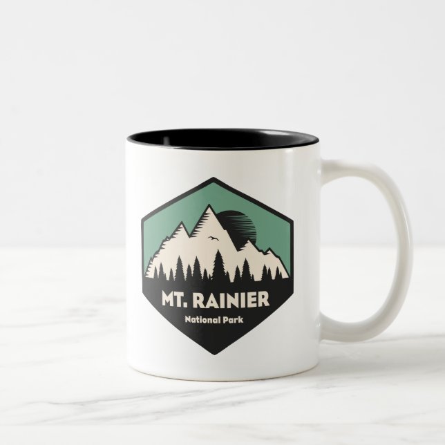 Tasse 2 Couleurs Parc national du Mont-Rainier (Droit)