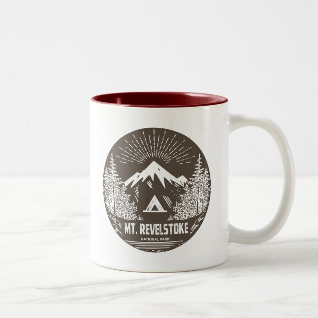 Tasse 2 Couleurs Parc national du Mont-Revelstoke (Droit)