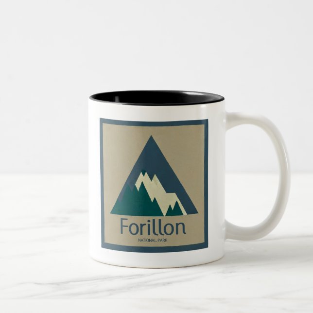 Tasse 2 Couleurs Parc national Forillon Rustique (Droit)