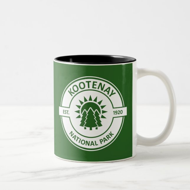 Tasse 2 Couleurs Parc national Kootenay (Droit)