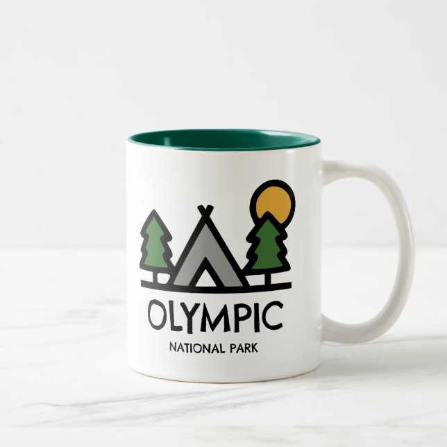 Tasse 2 Couleurs Parc national olympique (Droit)