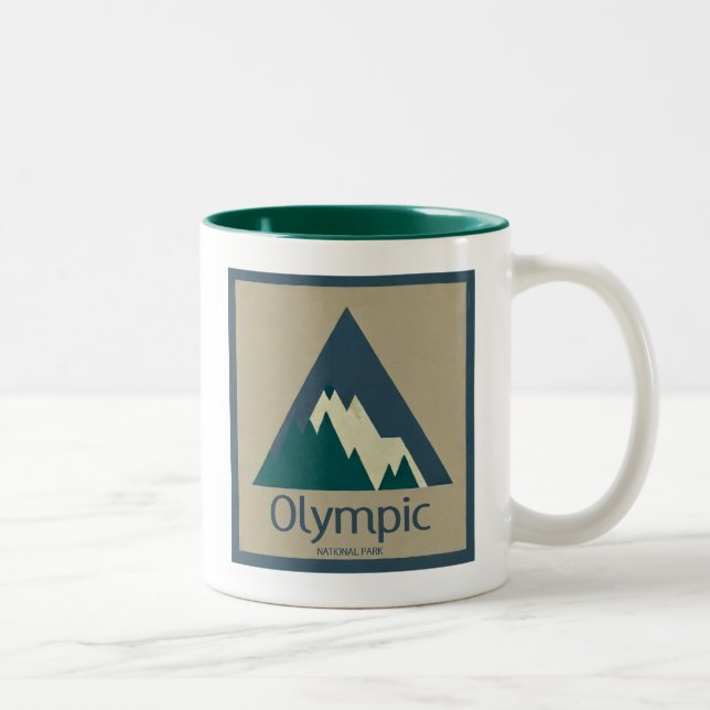 Tasse 2 Couleurs Parc national Olympique Rustique (Droit)