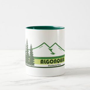 Tasse 2 Couleurs Parc provincial Algonquin Bandes vertes