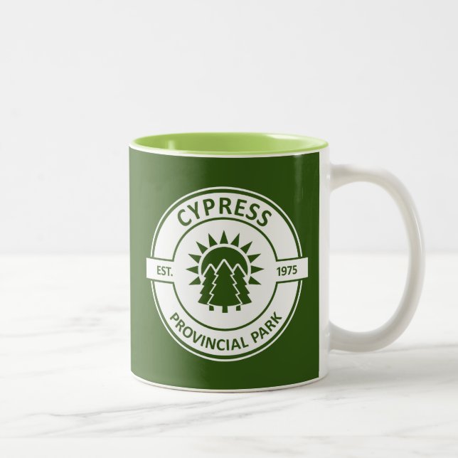 Tasse 2 Couleurs Parc provincial Cypress Sun Trees (Droit)
