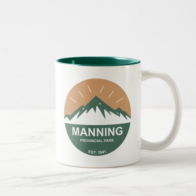 Tasse 2 Couleurs Parc provincial Manning (Droit)