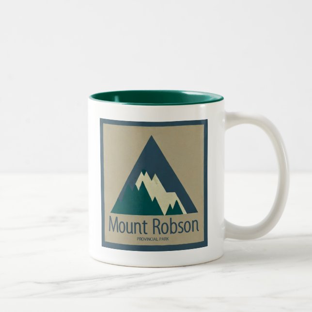 Tasse 2 Couleurs Parc provincial Mount Robson Rustic (Droit)
