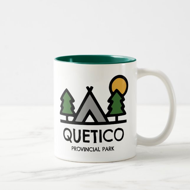Tasse 2 Couleurs Parc provincial Quetico (Droit)