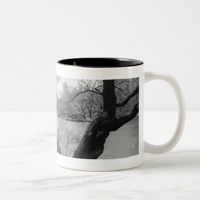 Tasse 2 Couleurs Parc urbain avec le lac tranquille (Droit)