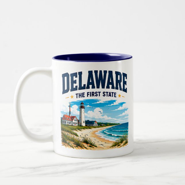 Tasse 2 Couleurs Parcours d'évasion côtière du Delaware (Gauche)