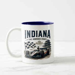 Tasse 2 Couleurs Parcours sur l'héritage de la course dans l'Indian