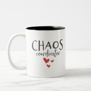 Tasse 2 Couleurs Parenting de coordonnateur de chaos drôle